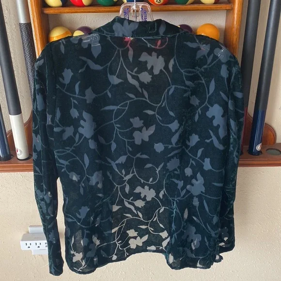 Vintage Rabbit Rabbit Rabbit Designs button down blouse velour - Picture 4 of 5